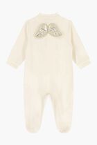 Velour Angel Wing  Sleepsuit