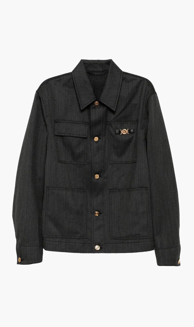 BLOUSON WOOL TWILL MOULINE FABRIC