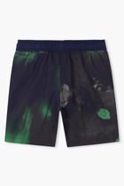 Logo Print Swim Trunks
