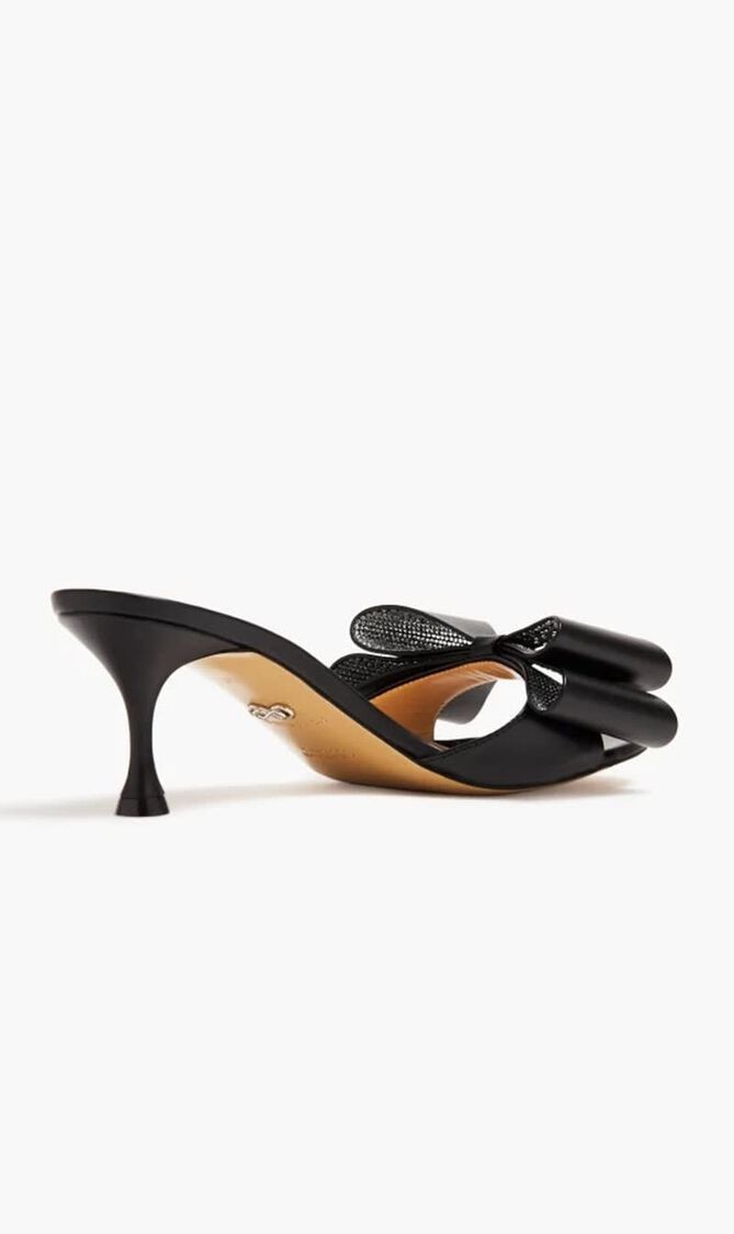 LE CADEAU NAPPA LEATHER KITTEN HEEL MULES (65MM)