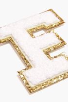 Chenille Sparkle Letter 'F' patch