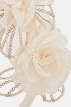 CREAM SEQUIN TULLE HEADBAND