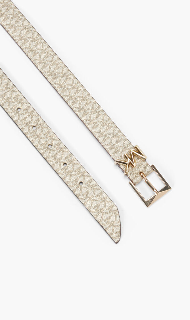 25MM METALLIC LOGO BELT