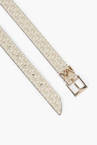 25MM METALLIC LOGO BELT