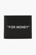 QUOTE BIFOLD WALLET BLACK WHITE