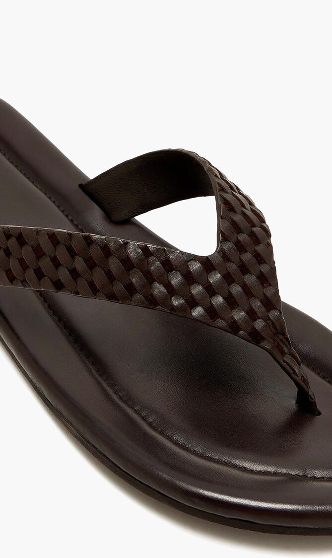LATTICE WEAVE THONG