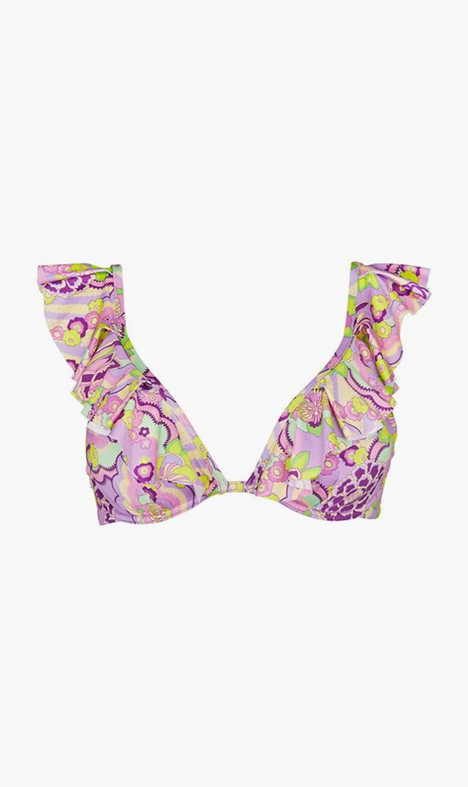 Flowers Lizzy Bikini Top