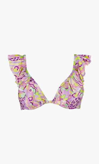 Flowers Lizzy Bikini Top