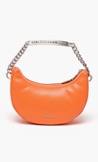 Half Moon Eco-Leather Bag With Shoulder Strap