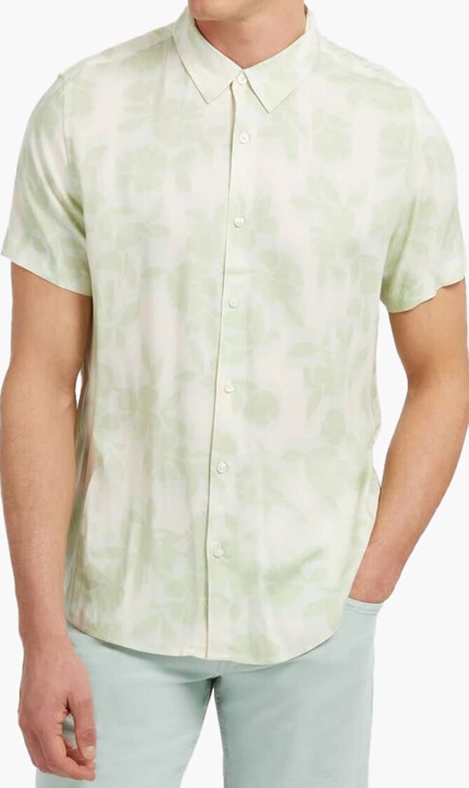 SS ECO RAYON SHADOW BOX SHIRT