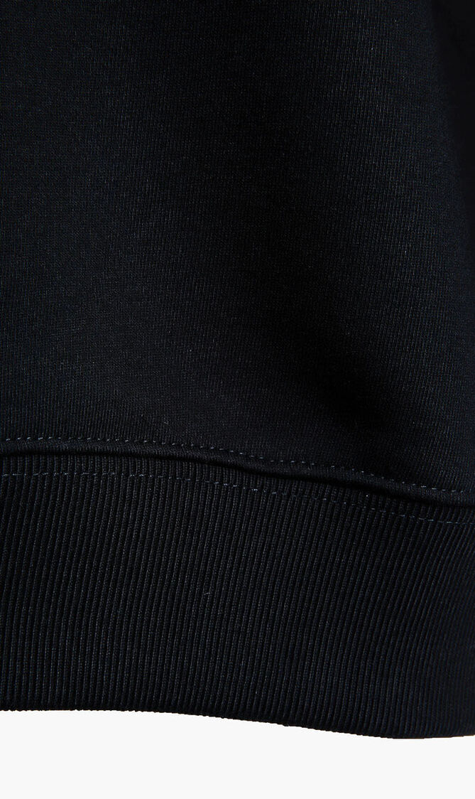 SWEATSHIRT TESSUTO FELPA GARZATA CON RICAMO MEDUSA A TRE FILI