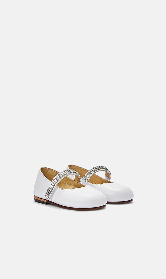 SINGLE STRAP SWAROVSKI CRYSTAL EMBELLISHED BALLERINA