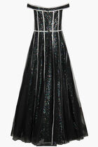 Crystal Embellished Gown Dress