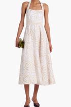 Irena Embroidered Halterneck Midi Dress