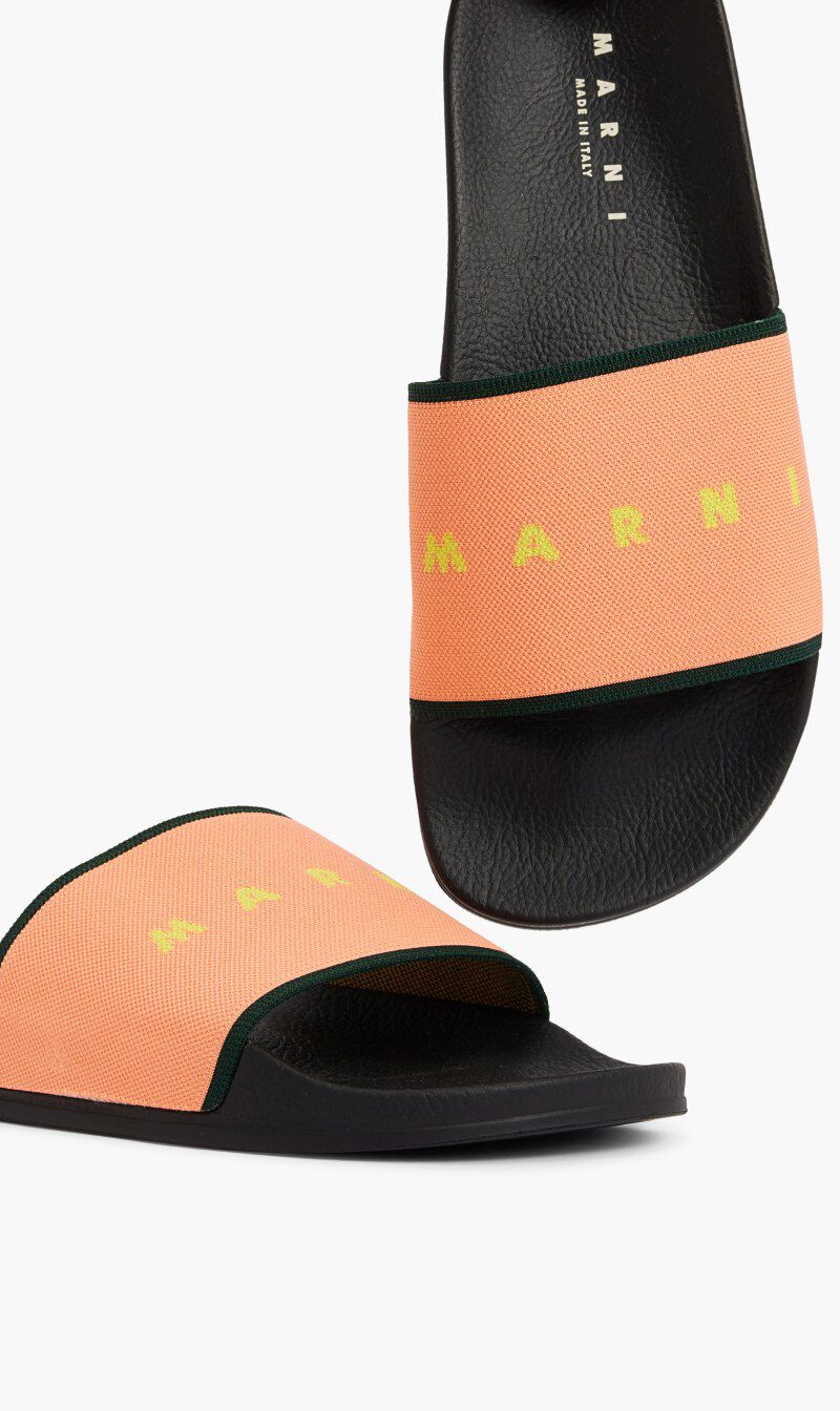 Buy MARNI Bright Rubber Slides for N A 0.0 The Deal Outlet