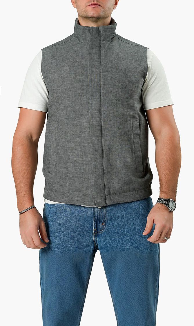 ANGELO KAHEL VEST GRAY YLK 7501