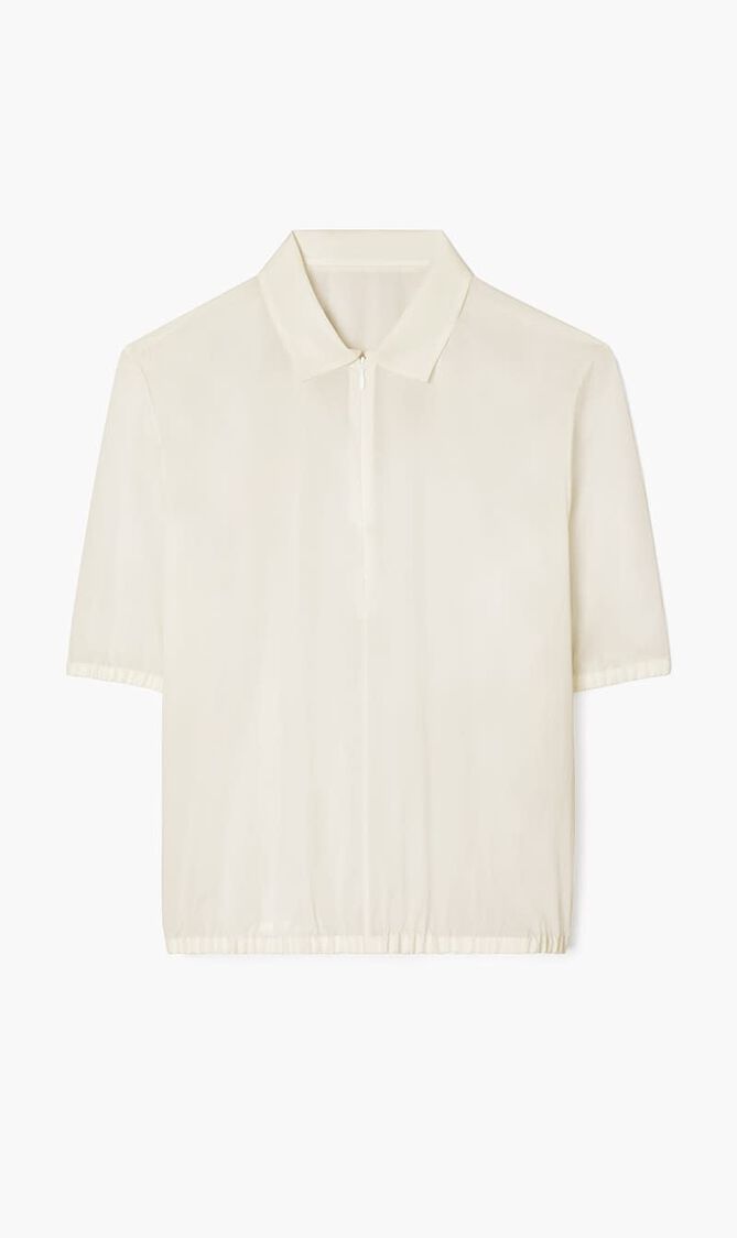 POPLIN ZIP POLO