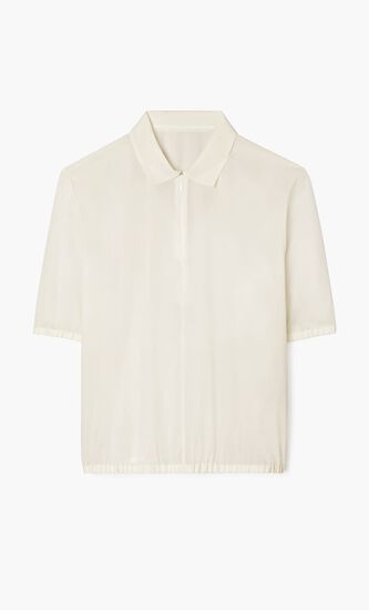 POPLIN ZIP POLO