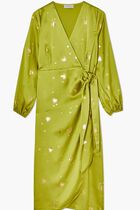 Vienna Hearts Wrap Midi Dress