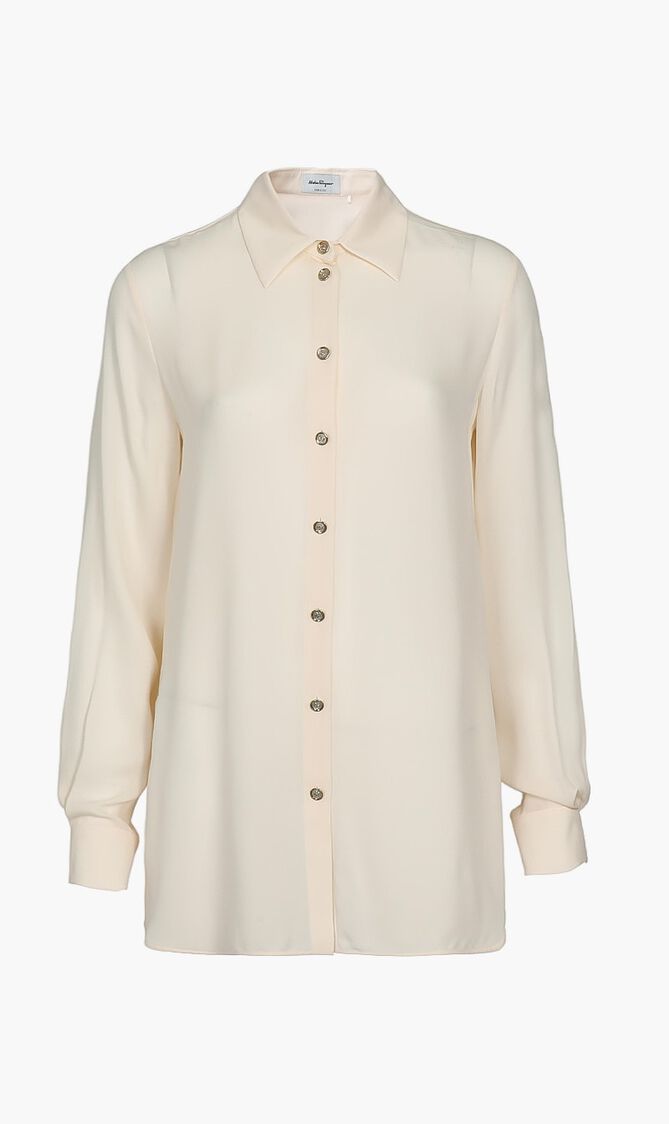 Silk Georgette Long Sleeves Shirt