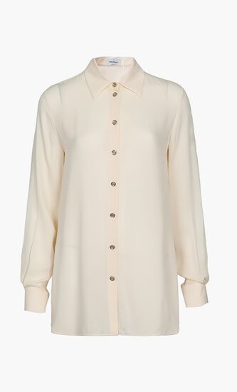 Silk Georgette Long Sleeves Shirt