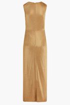 METALLIC MESH KNOT DRESS