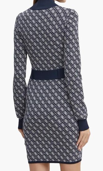 4g Logo Sweater Mini Dress