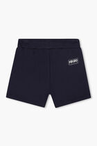 Kids Younger Boys Navy Blue Logo Shorts