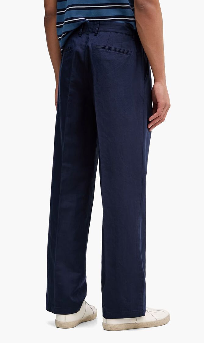 Wide Leg Linen Trousers