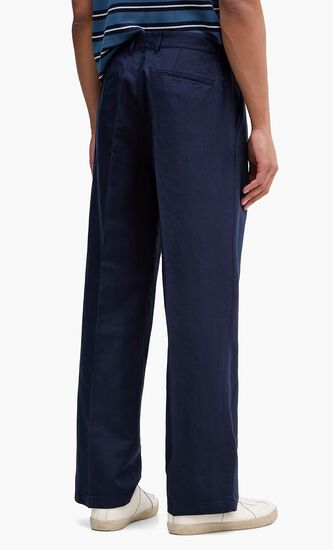 Wide Leg Linen Trousers