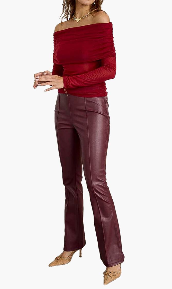 Vegan Leather Trousers