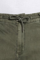 Linen Drawstring Waist Pants