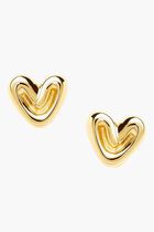 Puffy Heart Mini Stud Earrings