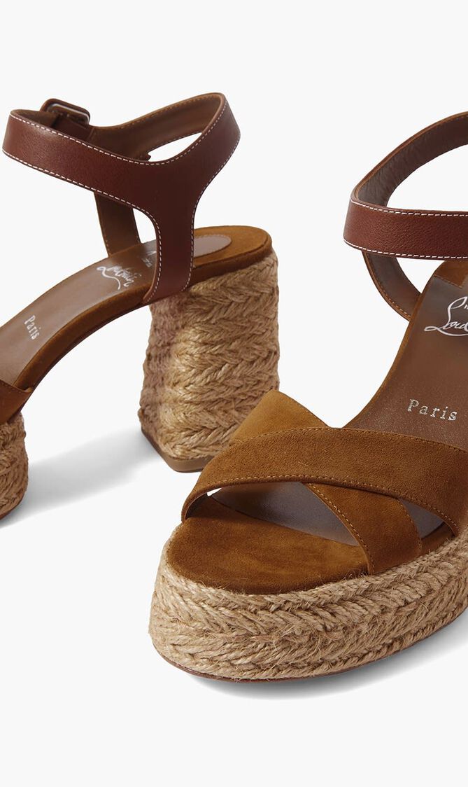 Calakala 70 leather and suede espadrille