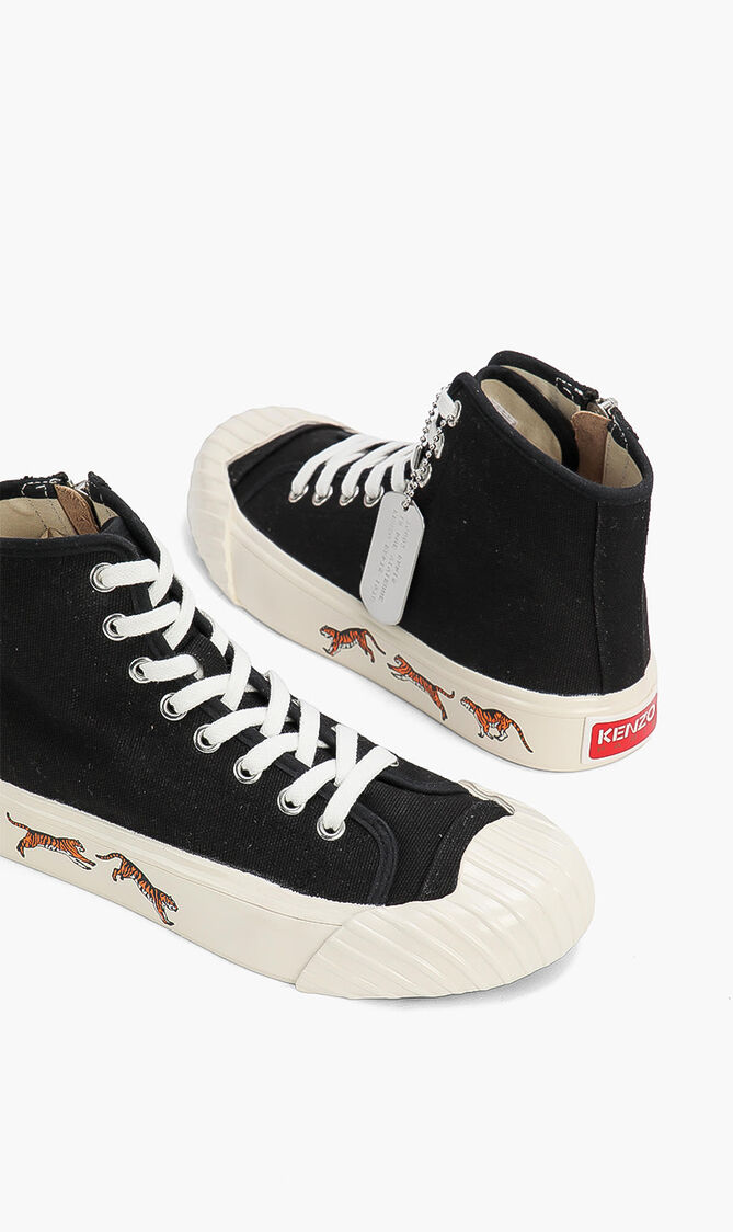 Tiger Sole High Rise Sneakers