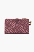 Jet Set Metallic Logo Jacquard Wristlet