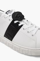 Greca Leather Sneakers