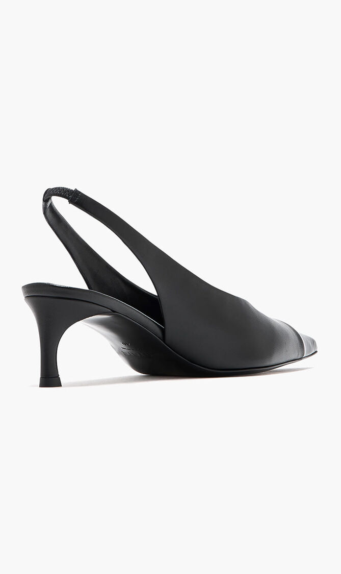 Leather Slingback Pumps