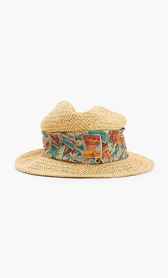 Woven Fedora Hat