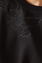 ORCHID EMBROIDERY SWEATSHIRT