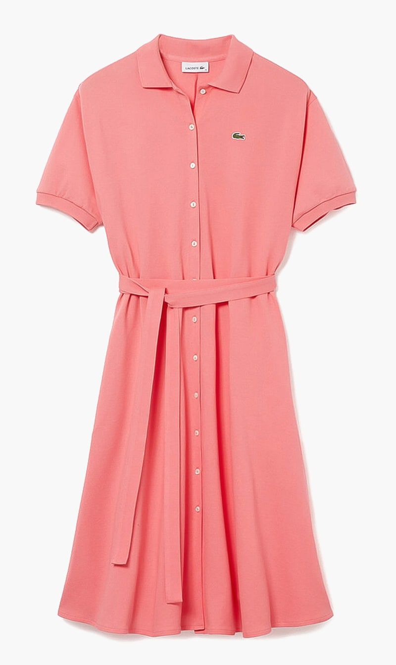 Lacoste belted hot sale dress