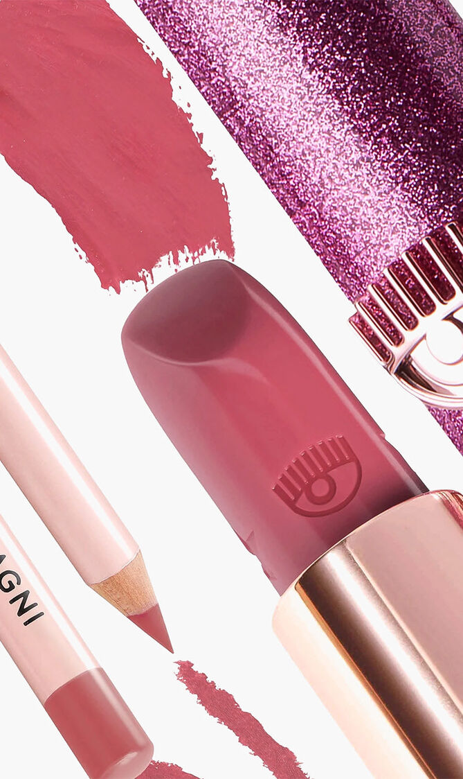 CHIARA FERRAGNI KISS ESSENTIAL 12 KISS FIERCELY LIP STICK 3 5G KISS MARKER LIP LINER 1 45G LIP KIT