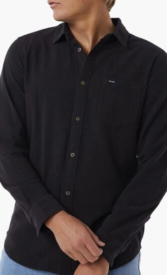 Washed Long Sleeve Shrt Button Shirt