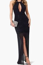 Rhinestones Maxi Dress