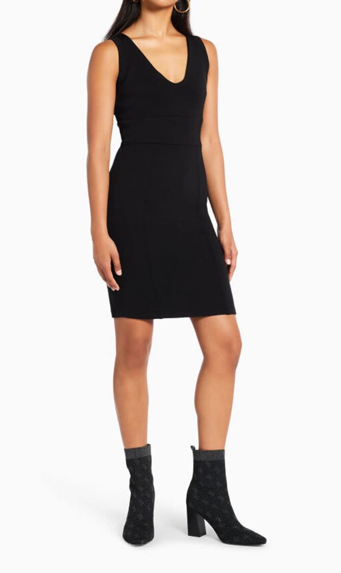 Sl V Neck Scuba Dress