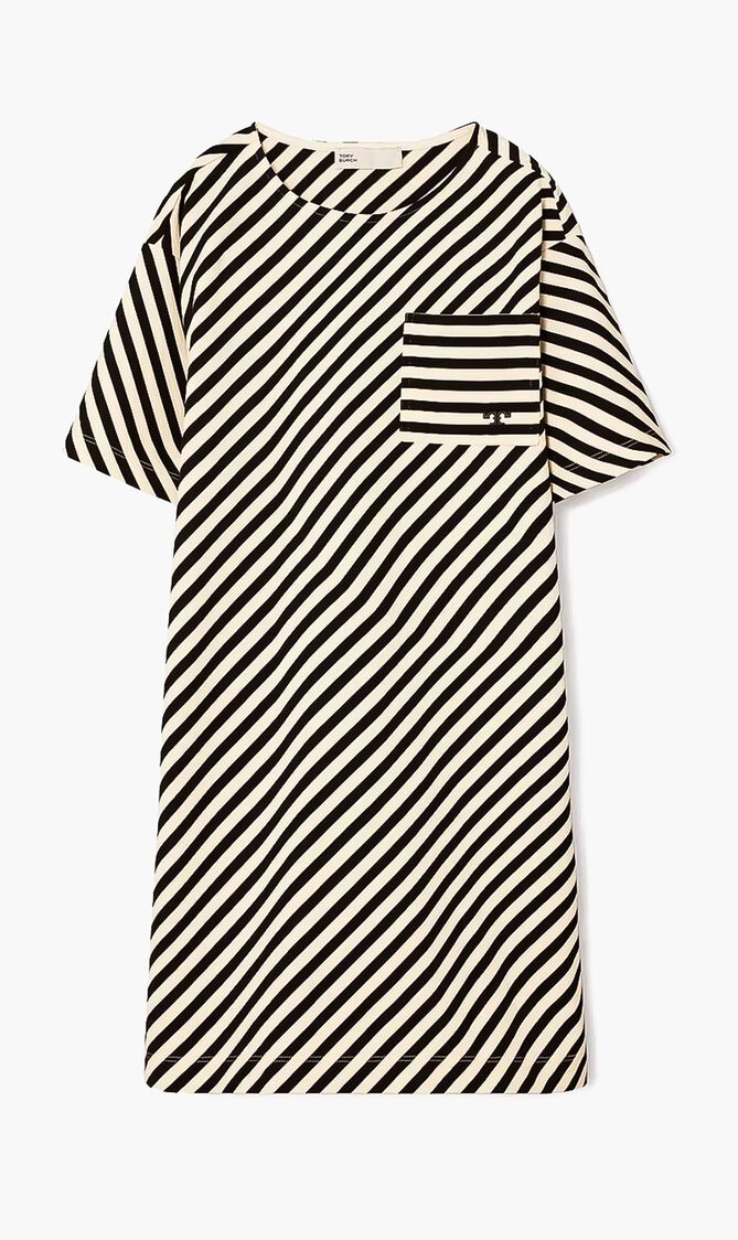 Pocket Stripe Tshirt Dress