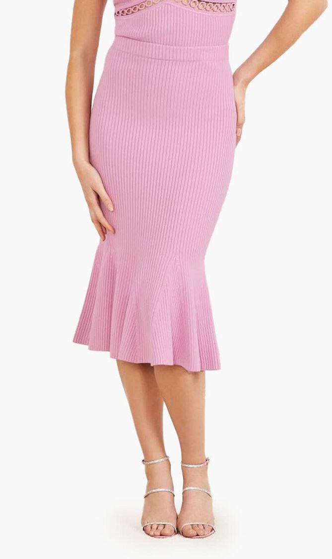 Marciano Low Ruffles Midi Skirt