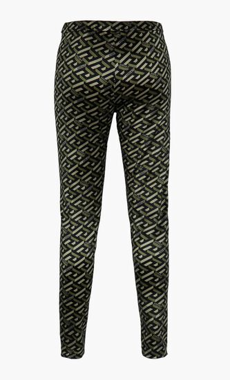 La Greca Print Leggings