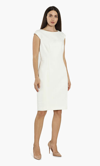 Pelagai Boat-Neck Midi Dress
