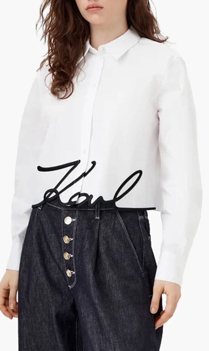 Cropped Signature Shirt